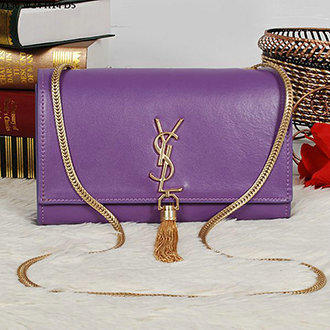 YSL monogramme cross-body shoulder bag 7130 purple
